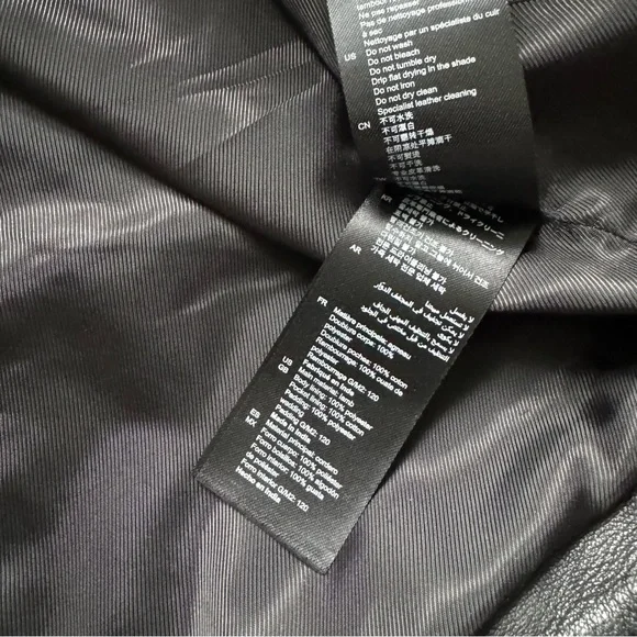 (NWT) Sandro - Ewan Leather Quilted Biker Jacket - Picture 10 of 12